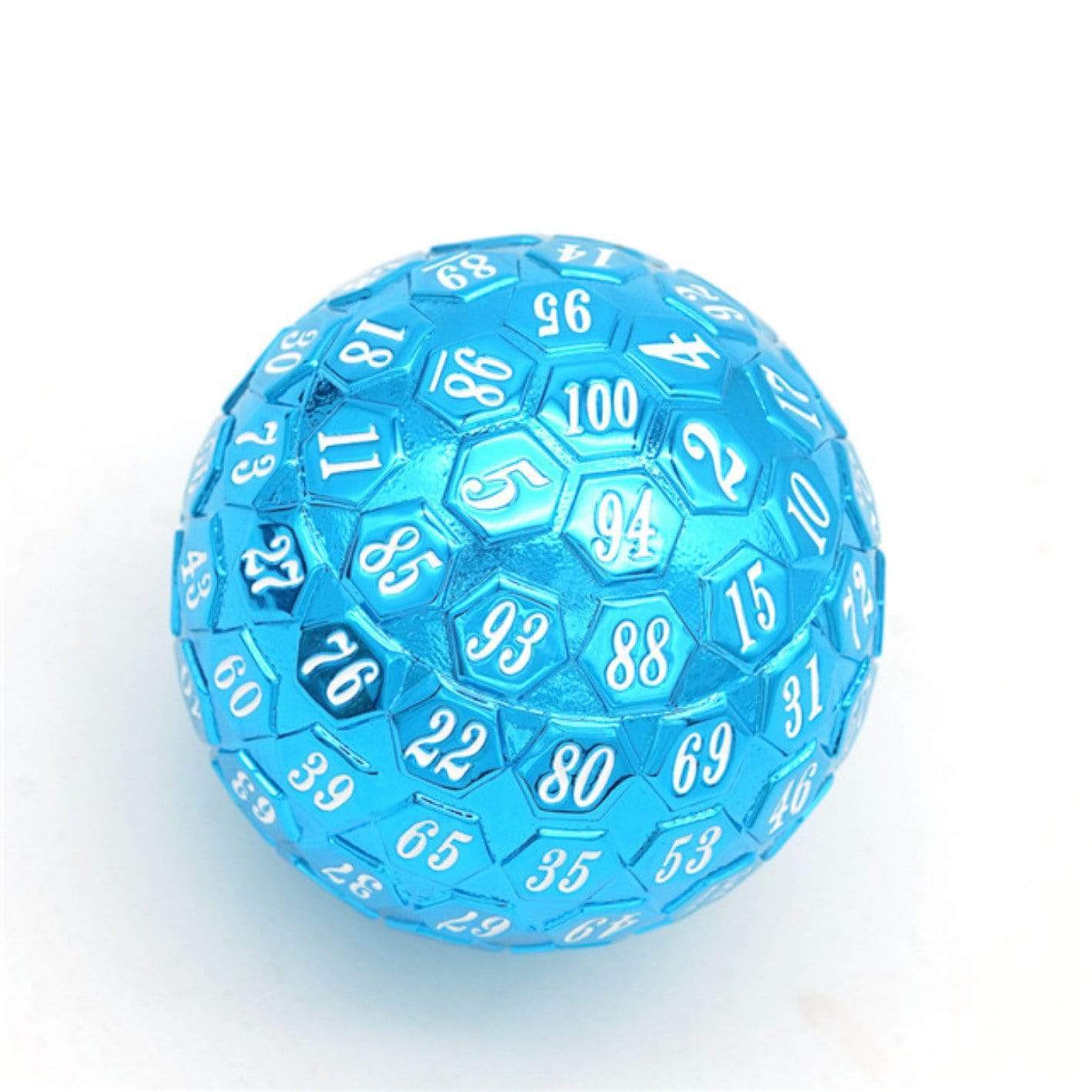 Foam Brain 45mm Metal D100 - Blue with White Font | Dragon's Lair Comics and Fantasy Houston TX