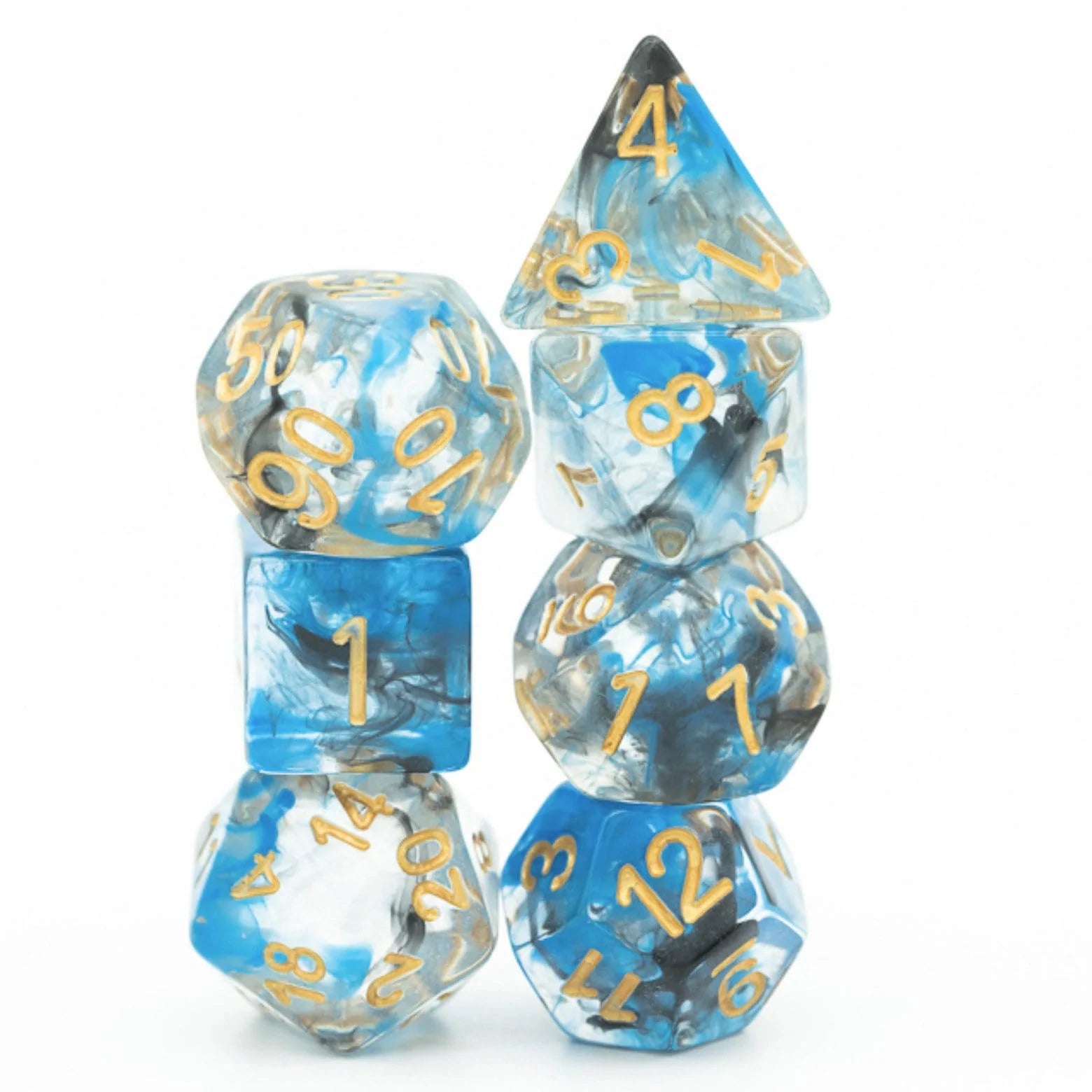 Foam Brain Smoke Stack Poly 7 Dice Set | Dragon's Lair Comics and Fantasy Houston TX