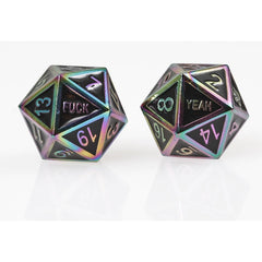 Forged Gaming F*ck Yeah Poly 7 Metal Dice Set | Dragon's Lair Comics and Fantasy Houston TX