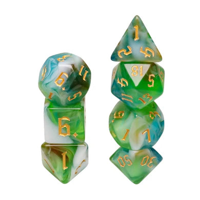 Foam Brain Poly 7 Dice Set: Spring Breeze | Dragon's Lair Comics and Fantasy Houston TX