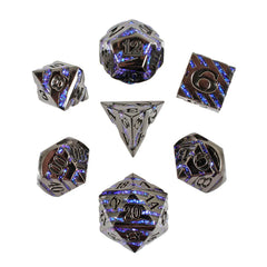 Forged Gaming Star Slash Metal Poly 7 Dice Set | Dragon's Lair Comics and Fantasy Houston TX