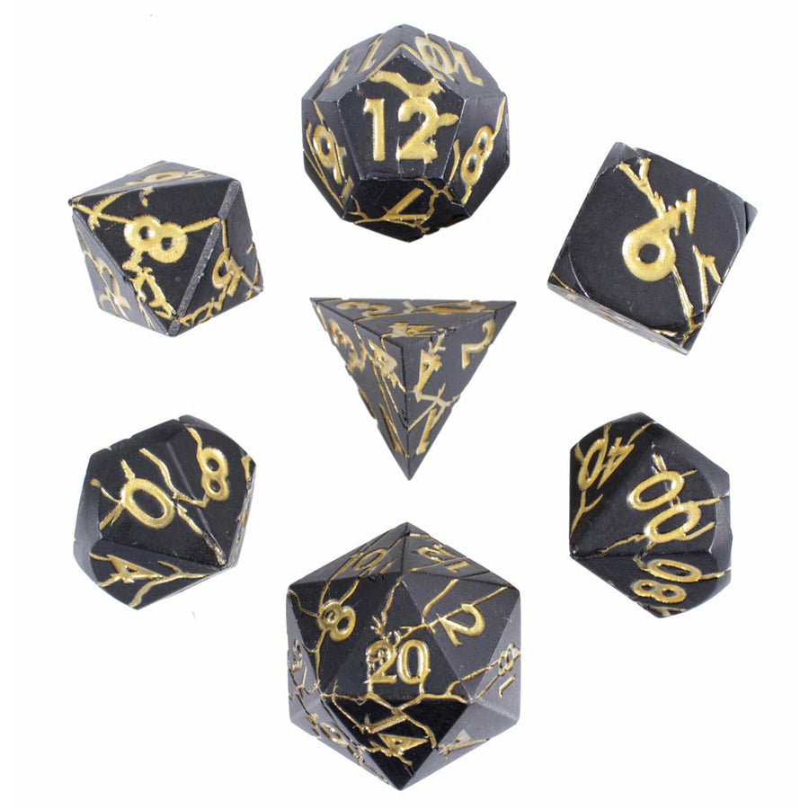 Forged Gaming Storm Wracked Poly 7 Metal Dice Set | Dragon's Lair Comics and Fantasy Houston TX