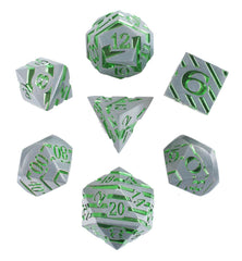 Forged Gaming Sylvan Slash Poly 7 Metal Dice Set | Dragon's Lair Comics and Fantasy Houston TX