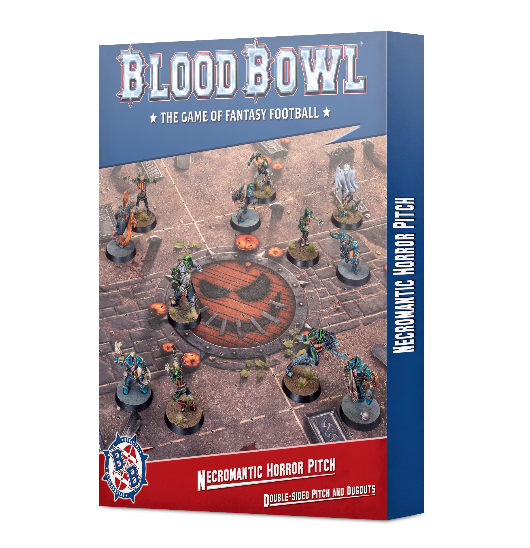 Blood Bowl: Necromantic Horror Pitch – Double-sided Pitch and Dugouts | Dragon's Lair Comics and Fantasy Houston TX