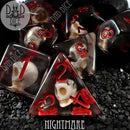 DND Dice Poly 7 Dice Set: Nightmare | Dragon's Lair Comics and Fantasy Houston TX