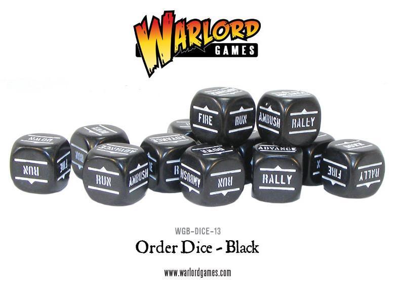 Bolt Action: Orders Dice (Black) Dice Set | Dragon's Lair Comics and Fantasy Houston TX