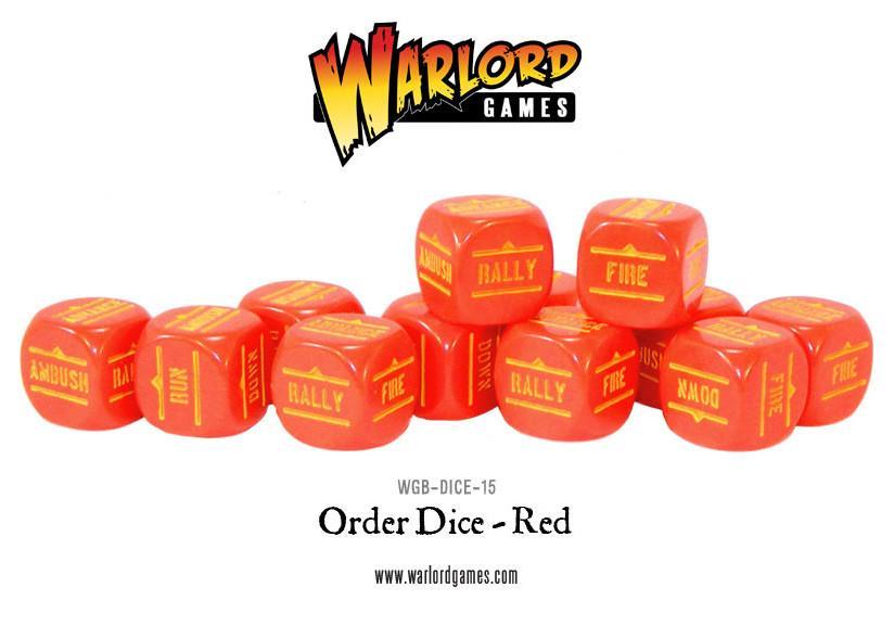 Bolt Action: Orders Dice (Red) Dice Set | Dragon's Lair Comics and Fantasy Houston TX