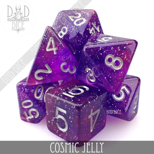 DND Dice Poly 7 Dice Set: Cosmic Jelly | Dragon's Lair Comics and Fantasy Houston TX