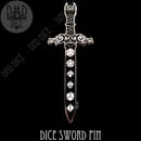 DND Dice Dice Sword Pin | Dragon's Lair Comics and Fantasy Houston TX