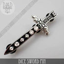 DND Dice Dice Sword Pin | Dragon's Lair Comics and Fantasy Houston TX