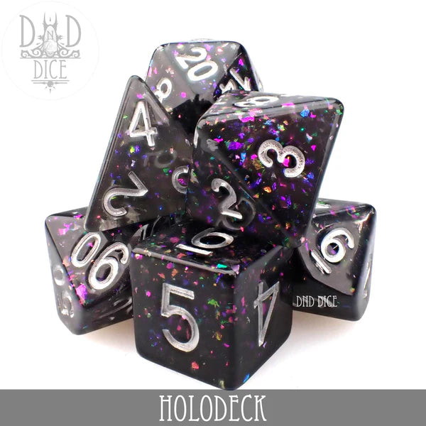 DND Dice Poly 7 Dice Set: Holodeck | Dragon's Lair Comics and Fantasy Houston TX