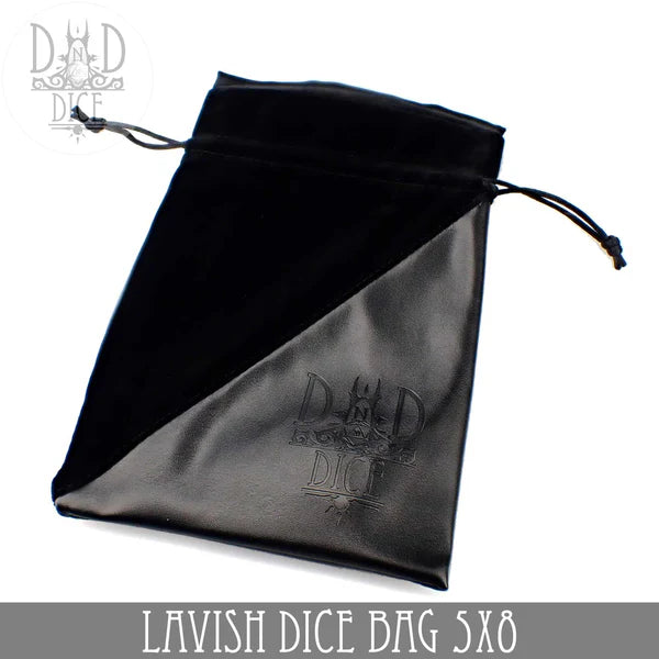 DND Dice Lavish Dice Bag Large - Black | Dragon's Lair Comics and Fantasy Houston TX