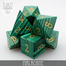 DND Dice Poly 7 Dice Set: Malachite | Dragon's Lair Comics and Fantasy Houston TX