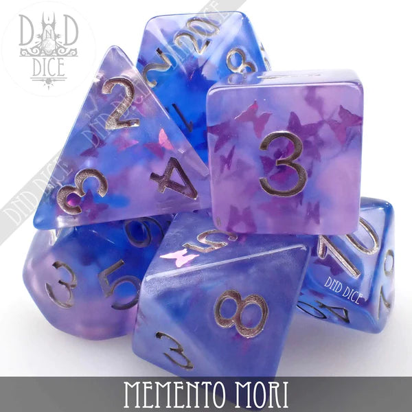 DND Dice Poly 7 Dice Set: Memento Mori | Dragon's Lair Comics and Fantasy Houston TX