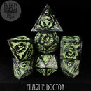 DND Dice Poly 7 Gemstone Dice Set: Plague Doctor | Dragon's Lair Comics and Fantasy Houston TX