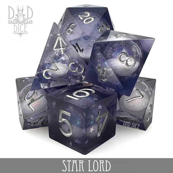 DND Dice Poly 7 Dice Set: Mini Metal Noir | Dragon's Lair Comics and Fantasy Houston TX