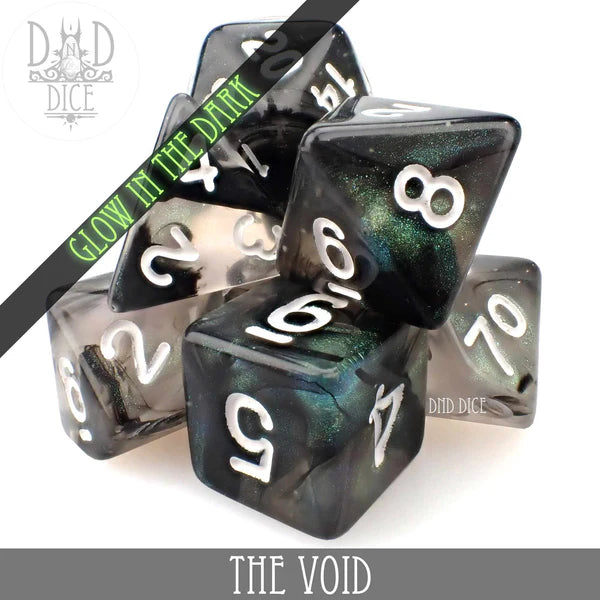 DND Dice Poly 7 Dice Set: The Void | Dragon's Lair Comics and Fantasy Houston TX