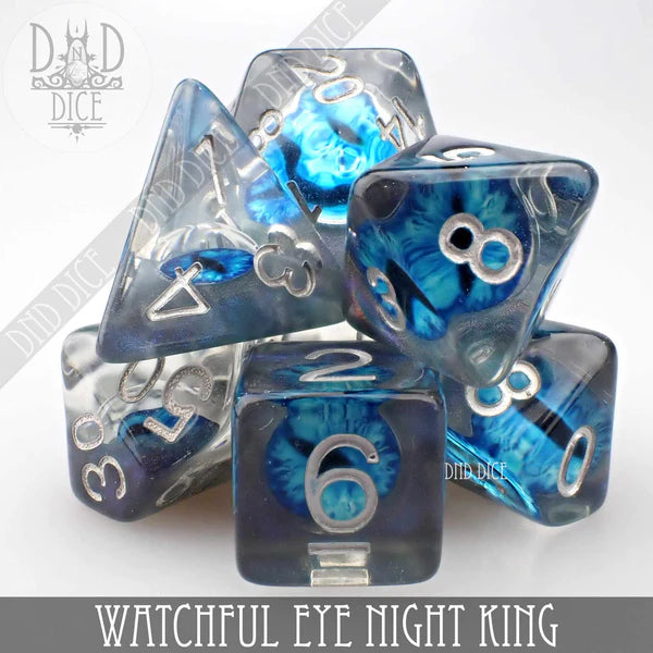 DND Dice Poly 7 Dice Set: Watchful Eye Night King | Dragon's Lair Comics and Fantasy Houston TX