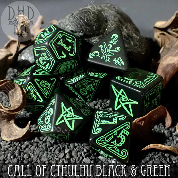 Q Workshop Poly 7 Dice Set: Call of Cthulhu | Dragon's Lair Comics and Fantasy Houston TX