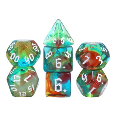 Foam Brain Poly 7 Dice Set: Wind Elves | Dragon's Lair Comics and Fantasy Houston TX