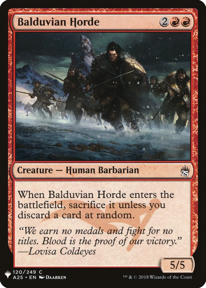 Balduvian Horde [Mystery Booster] | Dragon's Lair Comics and Fantasy Houston TX