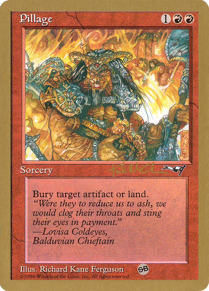 Pillage (Paul McCabe) (SB) [World Championship Decks 1997] | Dragon's Lair Comics and Fantasy Houston TX