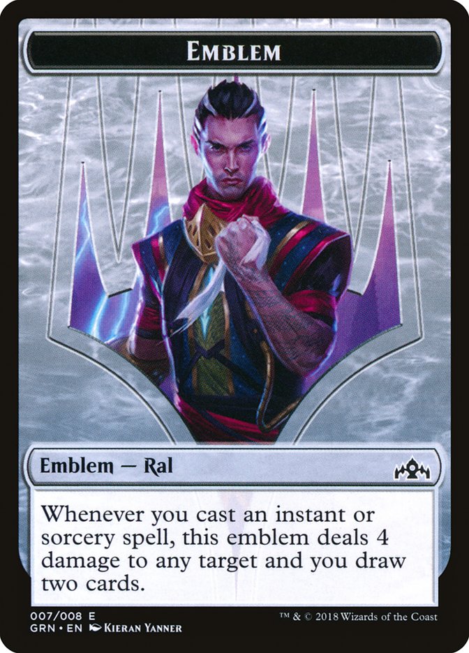 Ral, Izzet Viceroy Emblem [Guilds of Ravnica Tokens] | Dragon's Lair Comics and Fantasy Houston TX