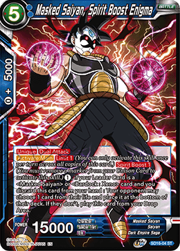 Masked Saiyan, Spirit Boost Enigma (Starter Deck - Darkness Reborn) (SD16-04) [Cross Spirits] | Dragon's Lair Comics and Fantasy Houston TX