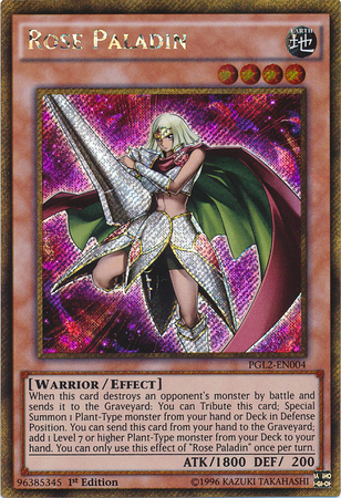 Rose Paladin [PGL2-EN004] Gold Secret Rare | Dragon's Lair Comics and Fantasy Houston TX