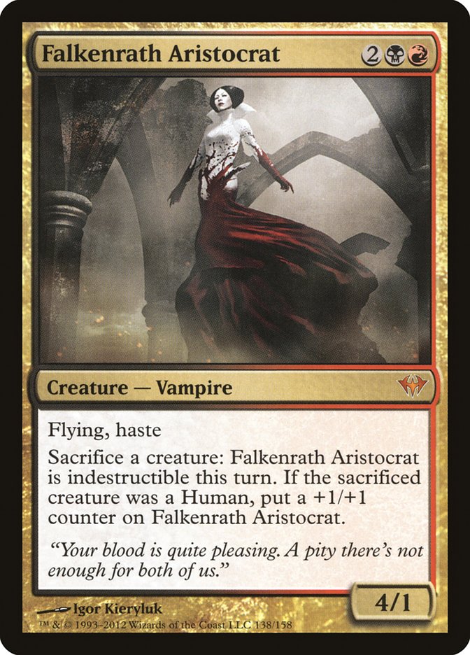 Falkenrath Aristocrat [Dark Ascension] | Dragon's Lair Comics and Fantasy Houston TX