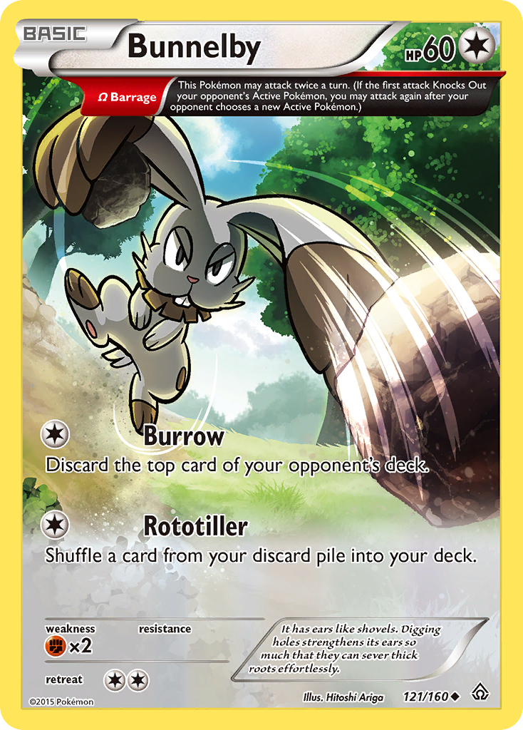 Bunnelby (121/160) [XY: Primal Clash] | Dragon's Lair Comics and Fantasy Houston TX