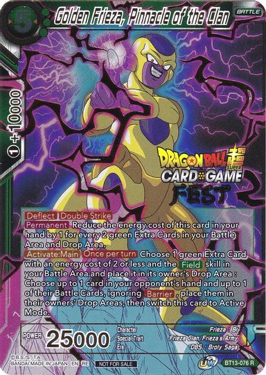 Golden Frieza, Pinnacle of the Clan (Card Game Fest 2022) (BT13-076) [Tournament Promotion Cards] | Dragon's Lair Comics and Fantasy Houston TX