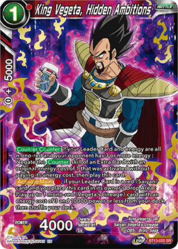 King Vegeta, Hidden Ambitions (BT13-020) [Supreme Rivalry] | Dragon's Lair Comics and Fantasy Houston TX