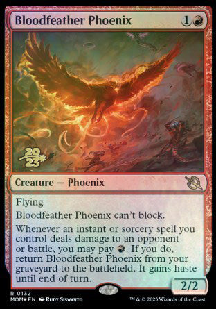 Bloodfeather Phoenix [March of the Machine Prerelease Promos] | Dragon's Lair Comics and Fantasy Houston TX