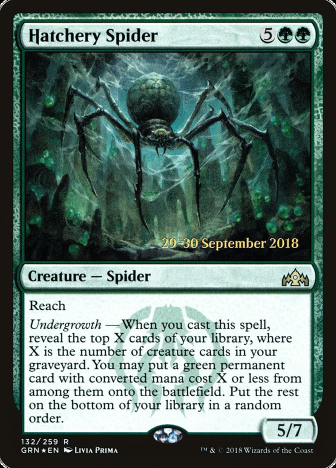 Hatchery Spider [Guilds of Ravnica Prerelease Promos] | Dragon's Lair Comics and Fantasy Houston TX