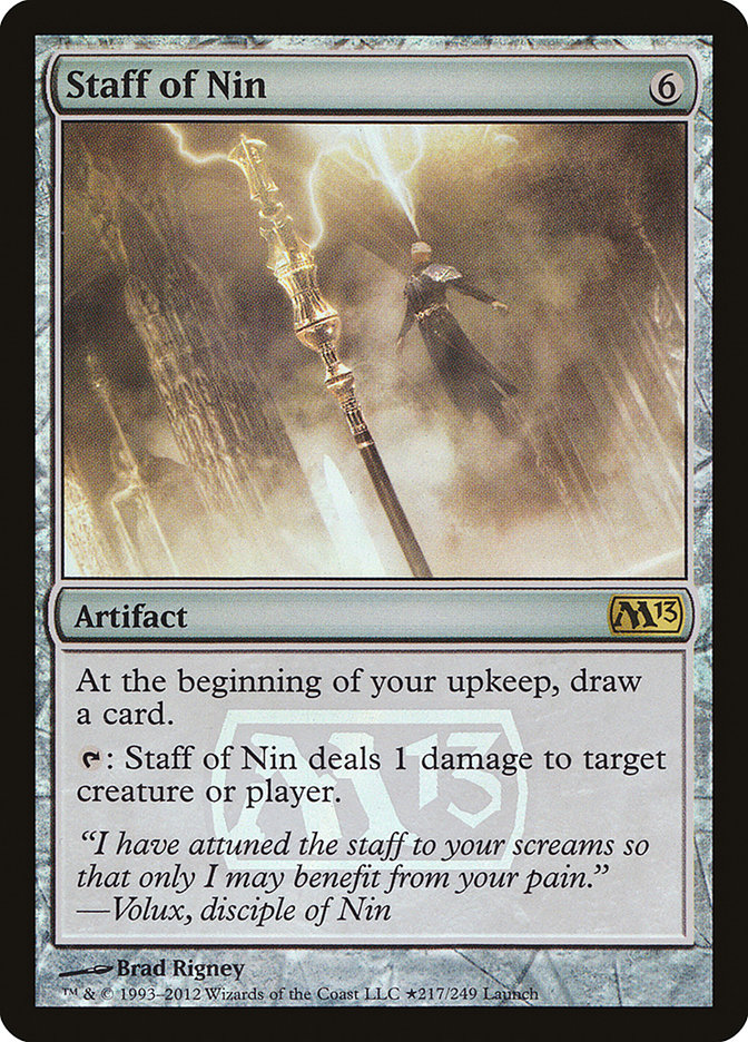 Staff of Nin [Magic 2013 Prerelease Promos] | Dragon's Lair Comics and Fantasy Houston TX