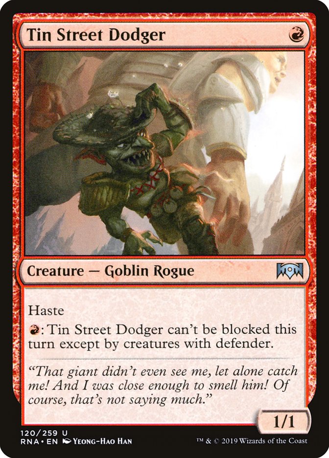 Tin Street Dodger [Ravnica Allegiance] | Dragon's Lair Comics and Fantasy Houston TX