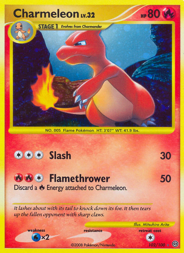 Charmeleon (102/100) [Diamond & Pearl: Stormfront] | Dragon's Lair Comics and Fantasy Houston TX