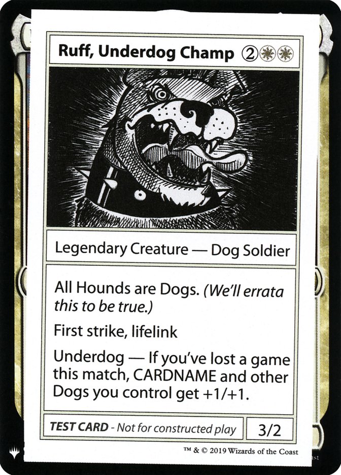 Ruff, Underdog Champ [Mystery Booster Playtest Cards] | Dragon's Lair Comics and Fantasy Houston TX