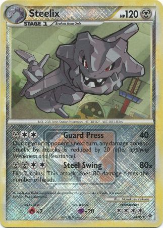 Steelix (24/95) (League Promo) [HeartGold & SoulSilver: Unleashed] | Dragon's Lair Comics and Fantasy Houston TX