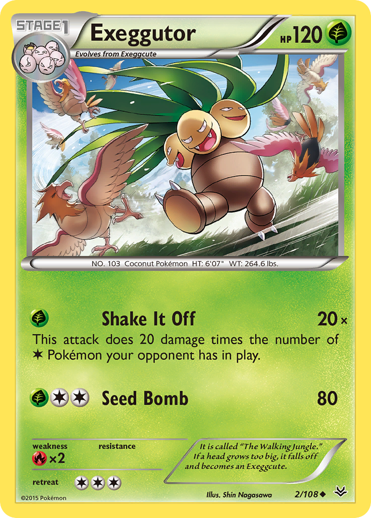 Exeggutor (2/108) [XY: Roaring Skies] | Dragon's Lair Comics and Fantasy Houston TX