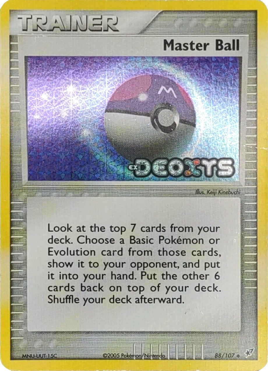 Master Ball (88/107) (Stamped) [EX: Deoxys] | Dragon's Lair Comics and Fantasy Houston TX