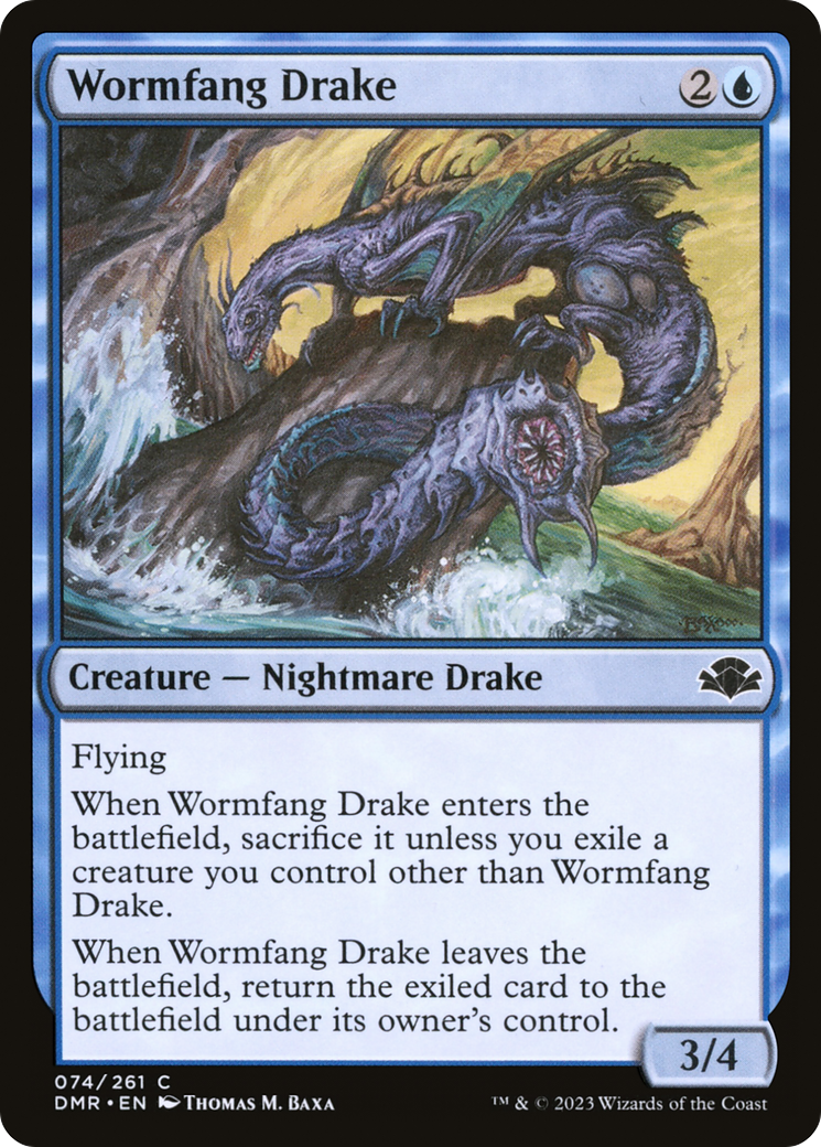 Wormfang Drake [Dominaria Remastered] | Dragon's Lair Comics and Fantasy Houston TX