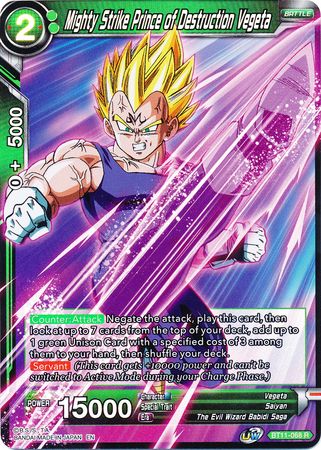 Mighty Strike Prince of Destruction Vegeta (BT11-068) [Vermilion Bloodline 2nd Edition] | Dragon's Lair Comics and Fantasy Houston TX