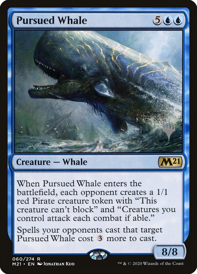 Pursued Whale (Promo Pack) [Core Set 2021 Promos] | Dragon's Lair Comics and Fantasy Houston TX