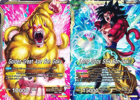 Golden Great Ape Son Goku // Long Odds SS4 Son Goku (SD5-01) [Oversized Cards] | Dragon's Lair Comics and Fantasy Houston TX