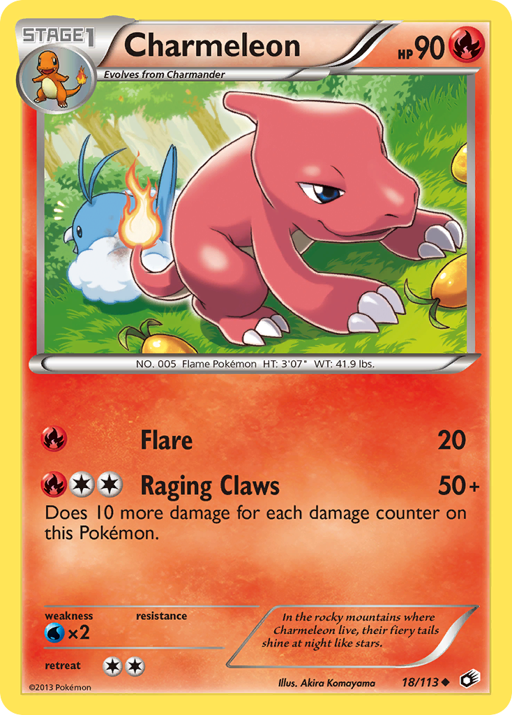 Charmeleon (18/113) [Black & White: Legendary Treasures] | Dragon's Lair Comics and Fantasy Houston TX