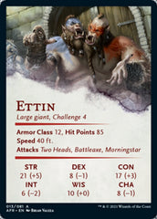 Ettin Art Card [Dungeons & Dragons: Adventures in the Forgotten Realms Art Series] | Dragon's Lair Comics and Fantasy Houston TX