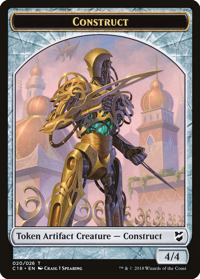 Construct Token (020/026) [Commander 2018 Tokens] | Dragon's Lair Comics and Fantasy Houston TX