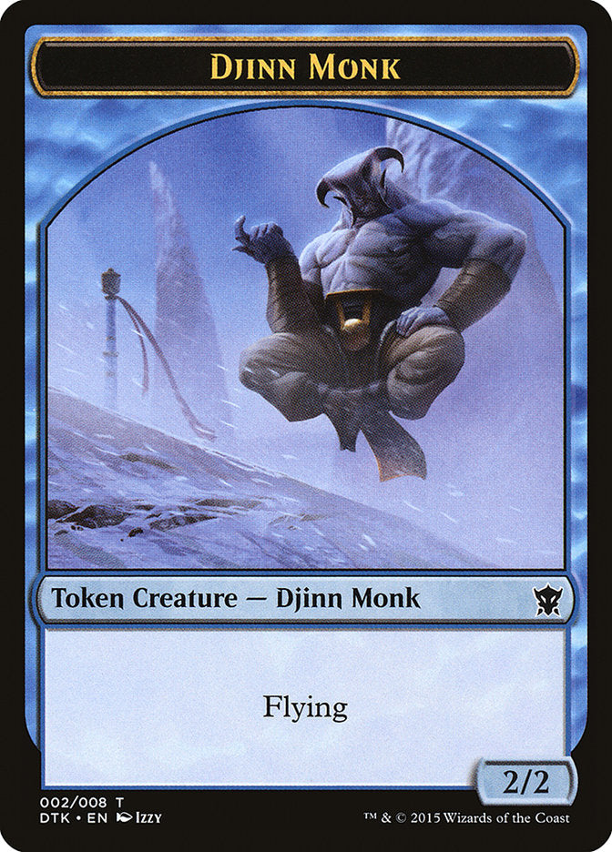 Djinn Monk Token [Dragons of Tarkir Tokens] | Dragon's Lair Comics and Fantasy Houston TX